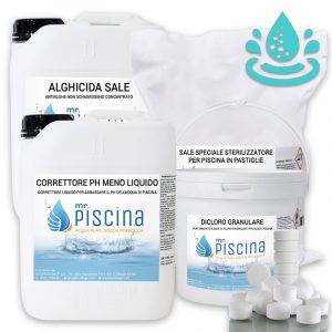 Kit prodotti trattamento acqua al sale KIT-M-55-E